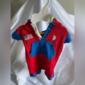 Us polo assn Polo baby boys Fourth of July outfit